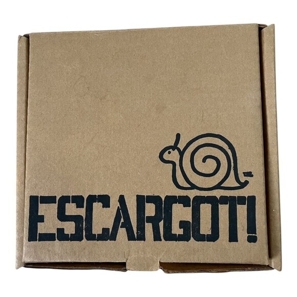 Escargot Snail Dish Stainless Steel 6 Well Pan Set of 4 With Tongs Fork Boxed - Picture 3 of 3